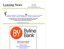 Tablet Screenshot of leasingnews.org